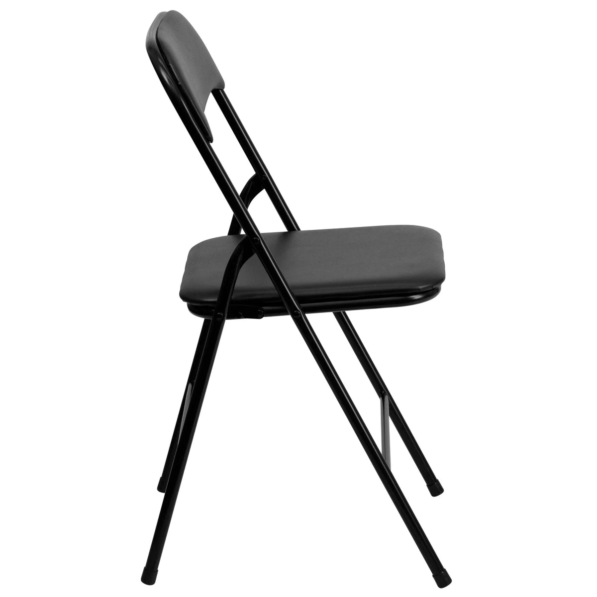 2026 NEW Emma + Oliver 5 Piece Black Folding Game Room Card Table and Chair Set