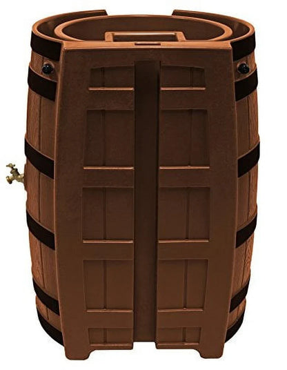 2026 NEW Good Ideas Rain Wizard 65 Gallon Rain Barrel with Darkened Ribs - Terra Cotta