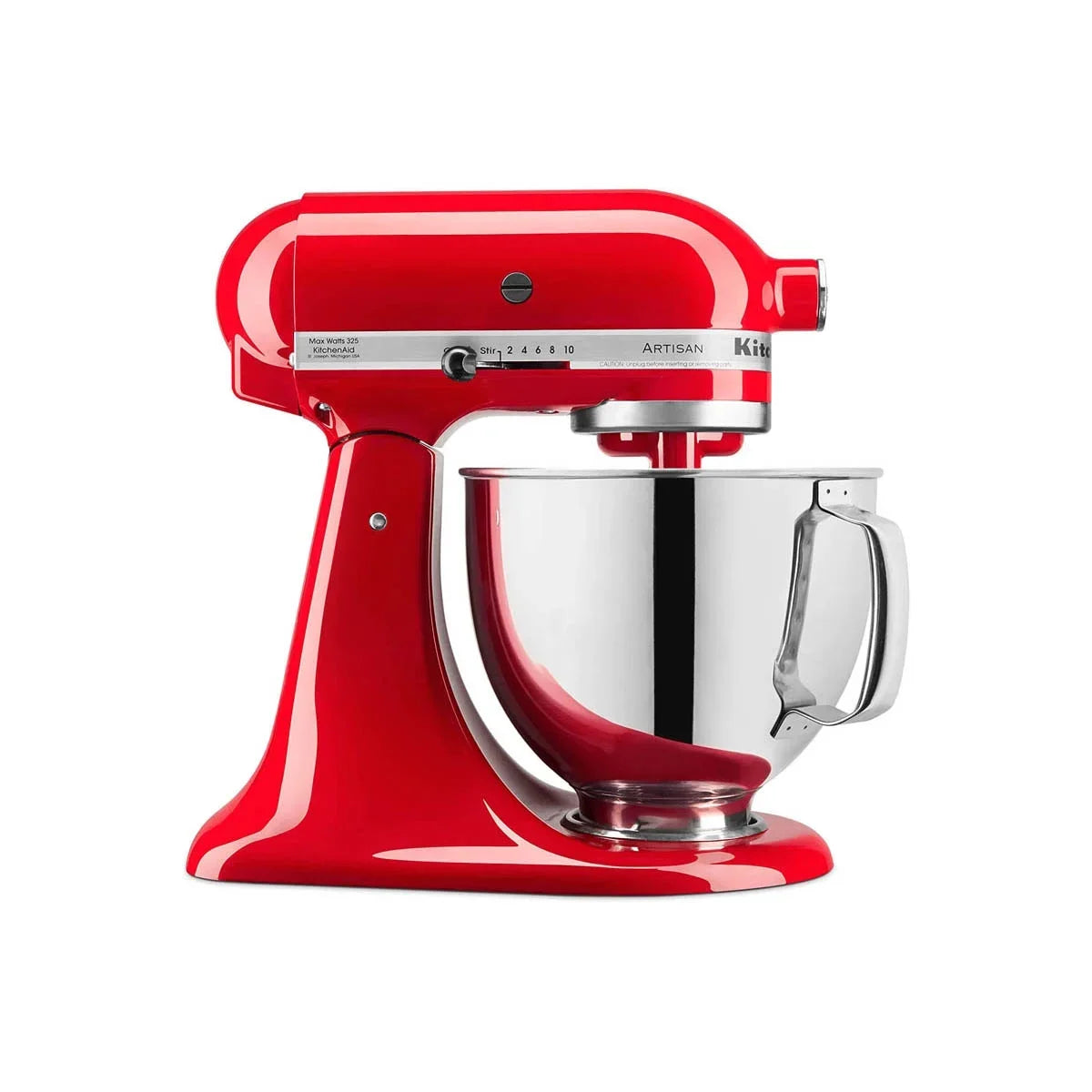 2026 NEW KitchenAid Artisan Series Tilt Head 5 qt Stand Mixer, Passion Red with Flat Beater, Dough Hook, Whip