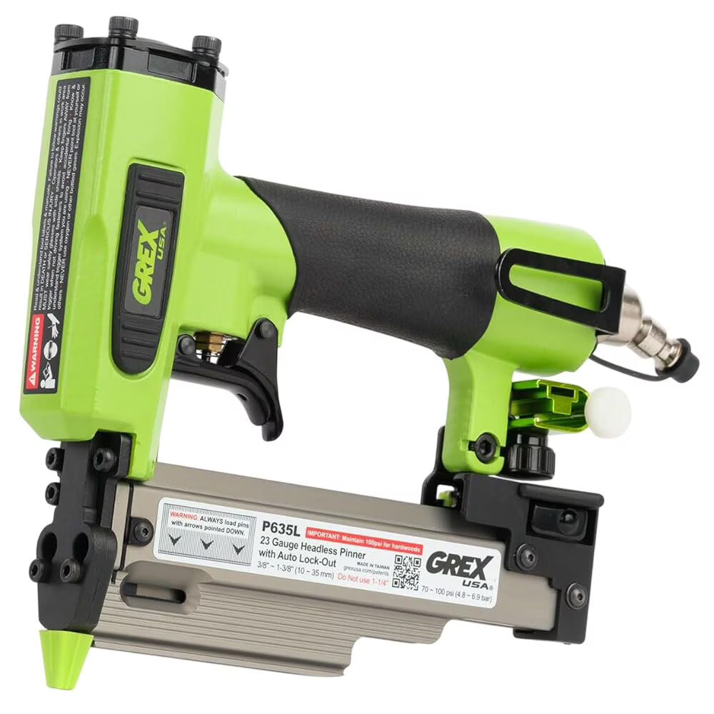 2026 NEW Grex P635L 23 Gauge Headless Pinner, 3/8 in. to 1-3/8 in.