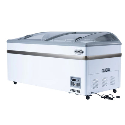 2026 NEW 65 Inch Manual Defrost Island Chest Freezer 16 cu. ft. Capacity in White