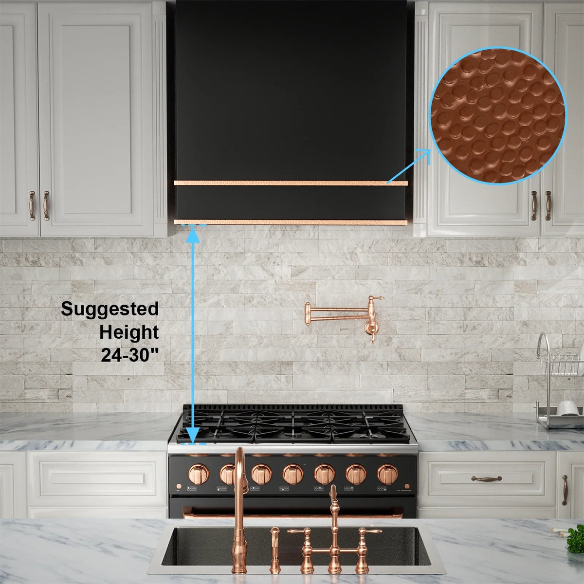 2026 NEW Akicon Range Hood 30 Inch, 600 CFM Ducted Vent Hood, Stainless Steel Box Kitchen Hood with 2 LED Lights, Removable Baffle Filters