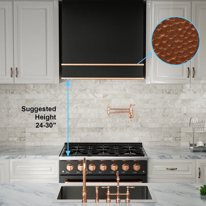 2026 NEW Akicon Range Hood 30 Inch, 600 CFM Ducted Vent Hood, Stainless Steel Box Kitchen Hood with 2 LED Lights, Removable Baffle Filters