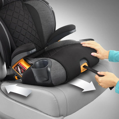 2026 NEW Chicco KidFit Zip Plus 2-in-1 Belt Positioning Booster Car Seat - Taurus (Black/Grey). New