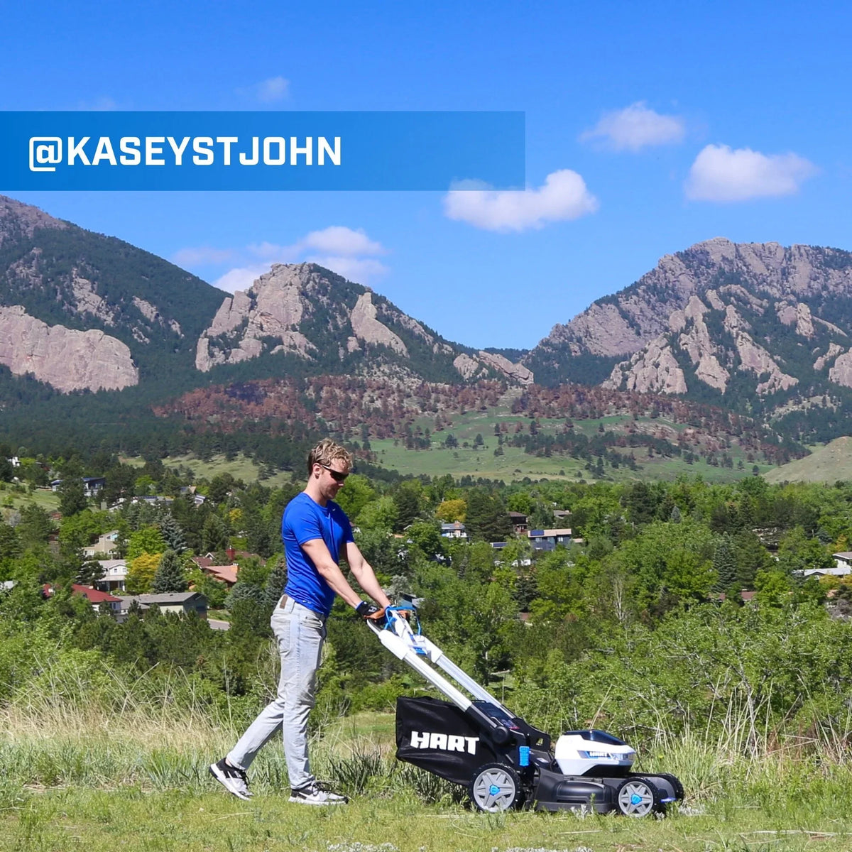 2026 NEW HART 40-Volt 21-inch Supercharge 3-in-1 Self-Propelled Mower Kit, (2) 6.0Ah Lithium-Ion Batteries