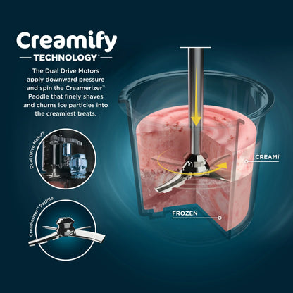 2026 NEW Ninja CREAMi Ice Cream Maker, for Gelato, Mix-ins, Milkshakes, Sorbet, Smoothie Bowls & More, 5 One-Touch Programs, with (2) 16 oz Pint Containers & Lids, Perfect for Kids, White, NC300WH