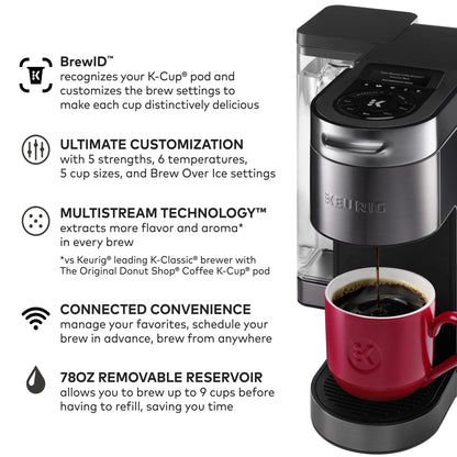 2026 NEW Keurig K-Supreme Plus SMART Single Serve K-Cup Pod Coffee Maker, Black