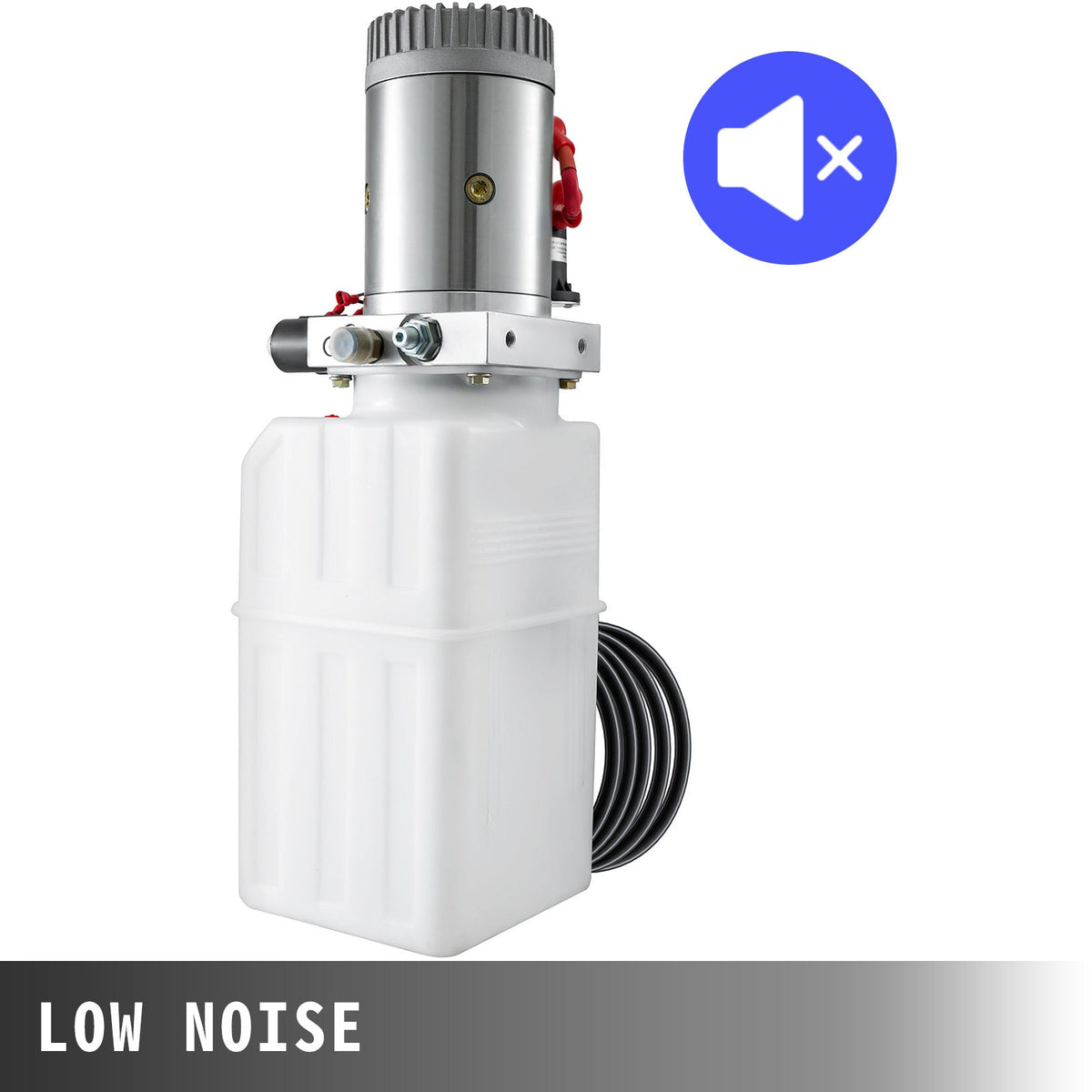 2026 NEW VEVOR 6 Quart Hydraulic Pump Hydraulic Power Unit (Plastic, 6 Quart/Double Action) White