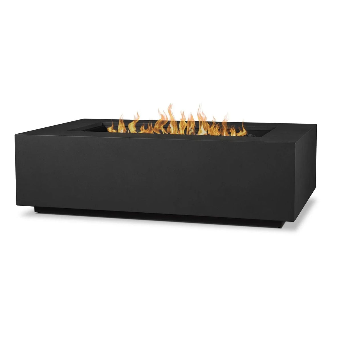 2026 NEW Real Flame Aegean 50" Rectangle Steel Propane or Natural Gas Fire Pit Table in Black