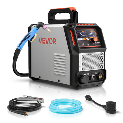 2026 NEW VEVOR Plasma Cutter, 50A Non-Touch Pilot Arc Plasma Cutting Machine, 110V/220V Dual Voltage Digital Display IGBT Inverter - with 2T/4T Function & Adjustable PA/PT Time