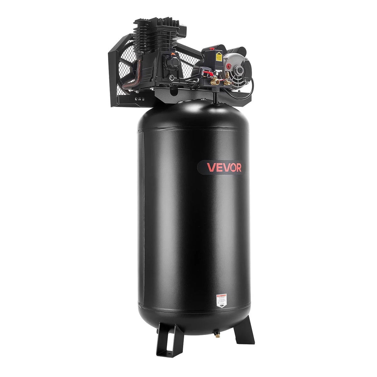 2026 NEW VEVOR 60 Gallons Heavy-Duty Air Compressor, 3.7HP 8 SCFM at 90PSI Air Compressors Max 155PSI Pressure, Oil-Lubricated Compressor Tank(230V 60Hz, No-Plug)