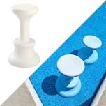 Dunn - Rite Products Made in USA Submersible Swim up Pool Stools for Underwater Use, Bar Stool for Inside Pool and, White - 30"